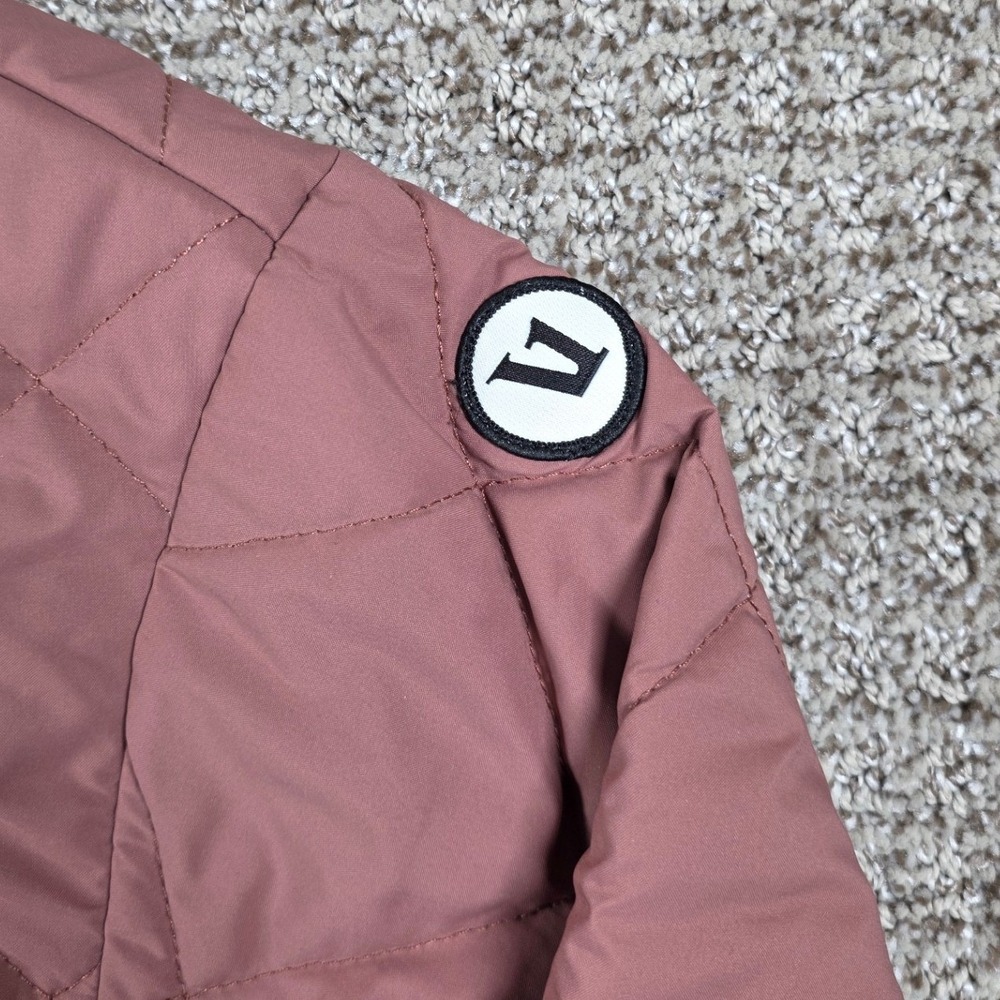 Vuori Womens Small Echo Insulated Quilted Jacket Bomber Pink Full Zip - Picture 2 of 6